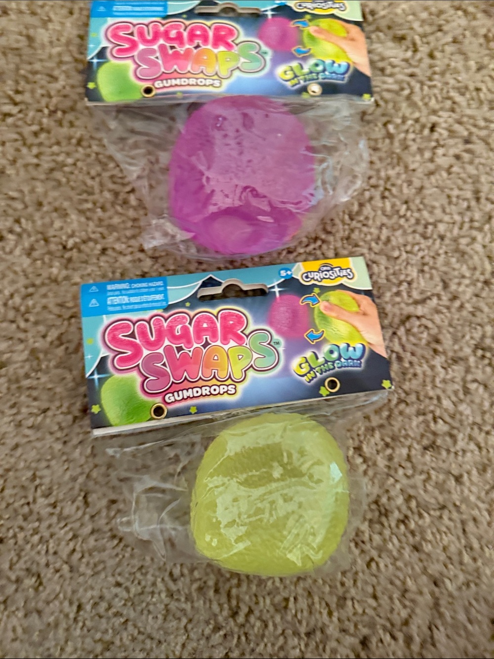 Sugar swaps Glow Gumdrops Kids squishy set of 2